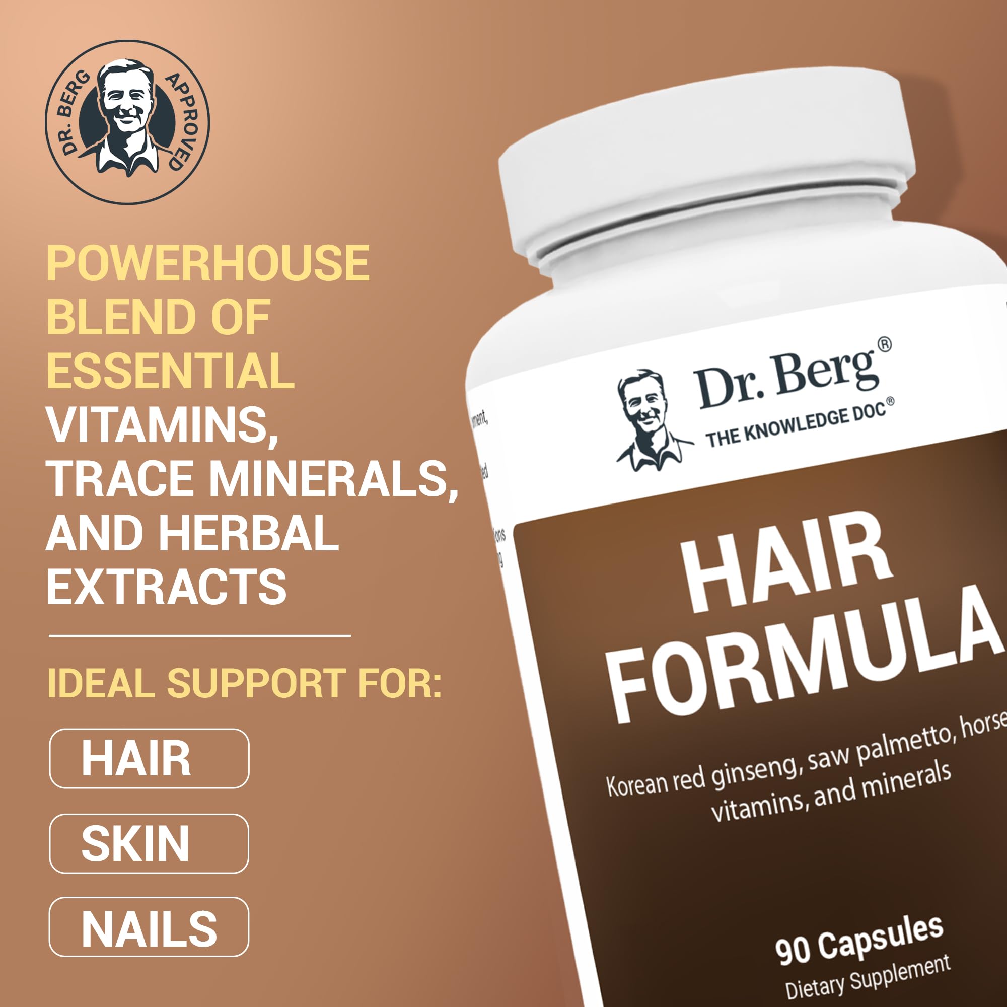 Dr. Berg All-in-One Vitamins for Hair, Skin, & Nails
