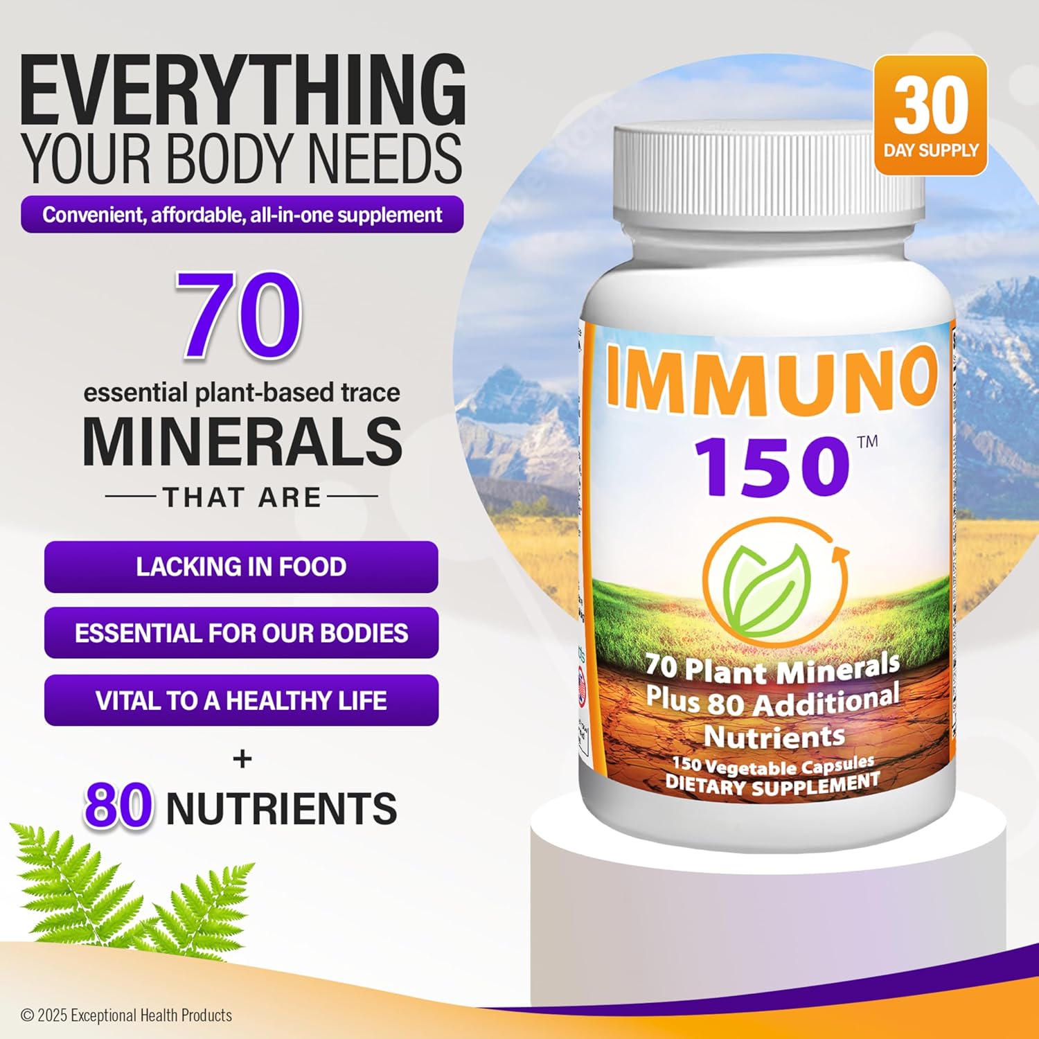Immuno 150 - The Ultimate Immune Booster - 150 Vegetable Capsules
