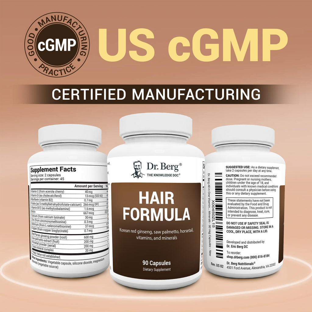 Dr. Berg All-in-One Vitamins for Hair, Skin, & Nails
